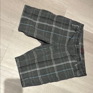 Burnside Gray Plaid Men's Shorts